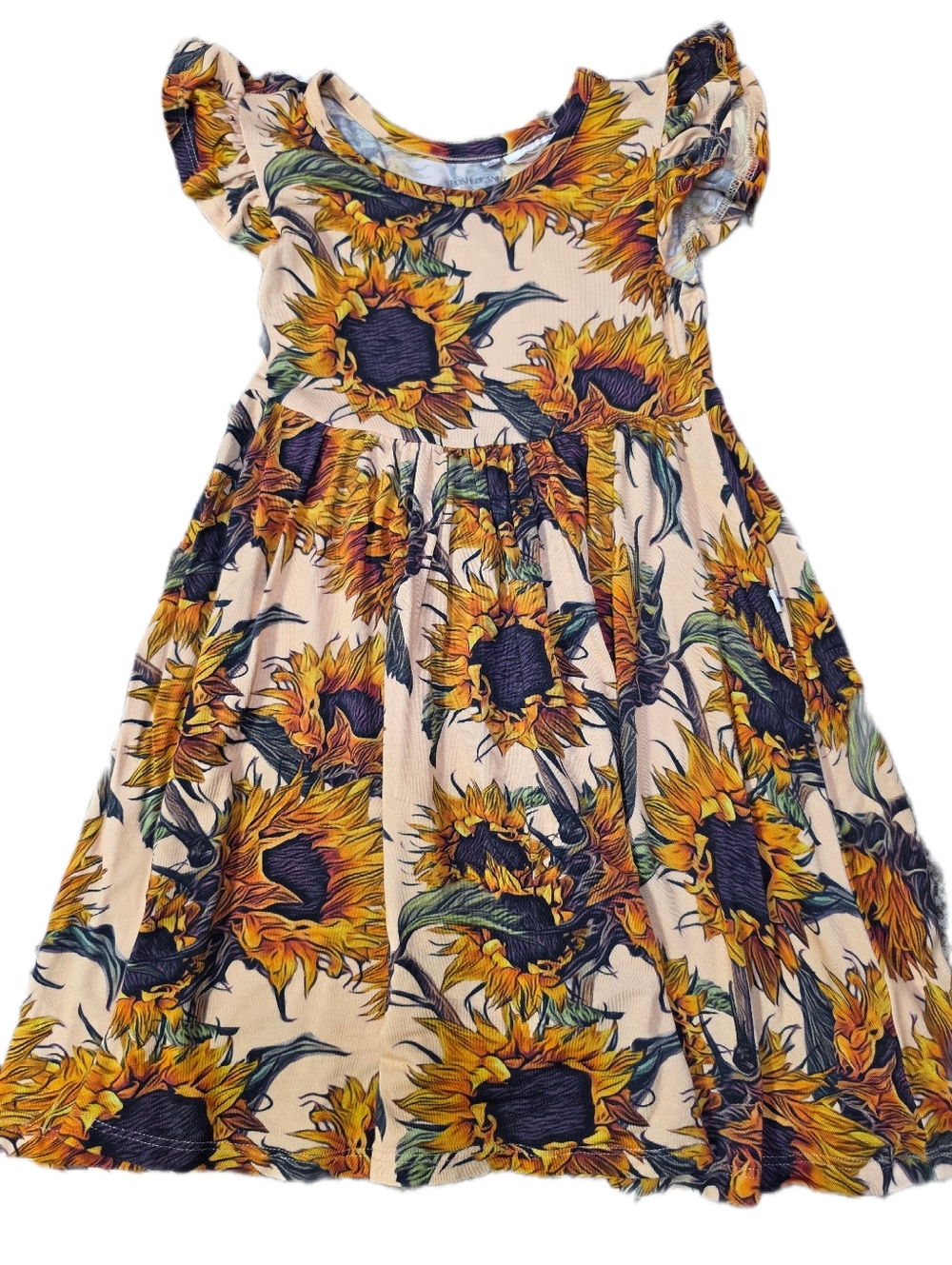 Posh Peanut Arev Sunflower Dress 3t
